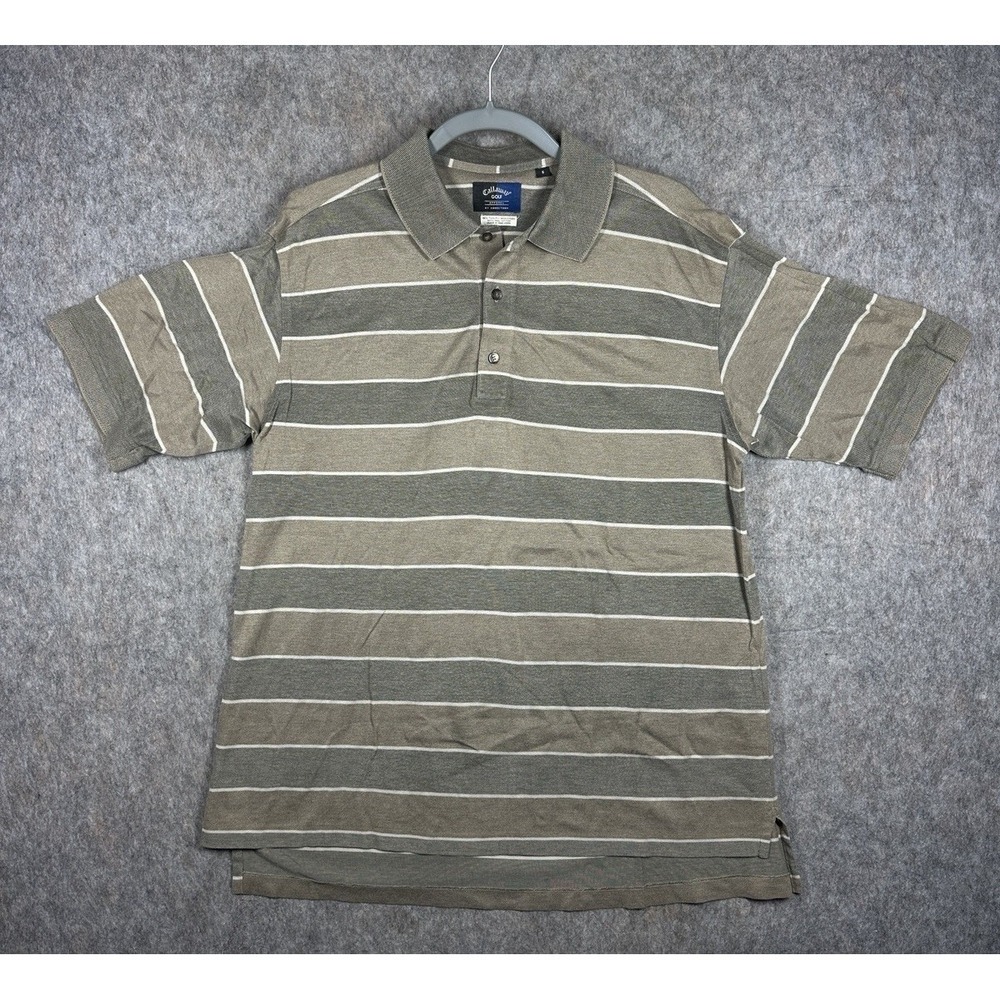 Vintage Callaway Golf Polo Shirt Mens Small Striped Pima Cotton Nordstrom
